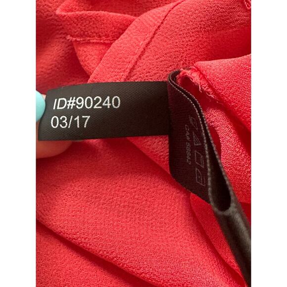 Gap Sleeveless Dress Women’s Size 12T Red Scoop Neck BackZip Pockets Front Pleat - Picture 3 of 5